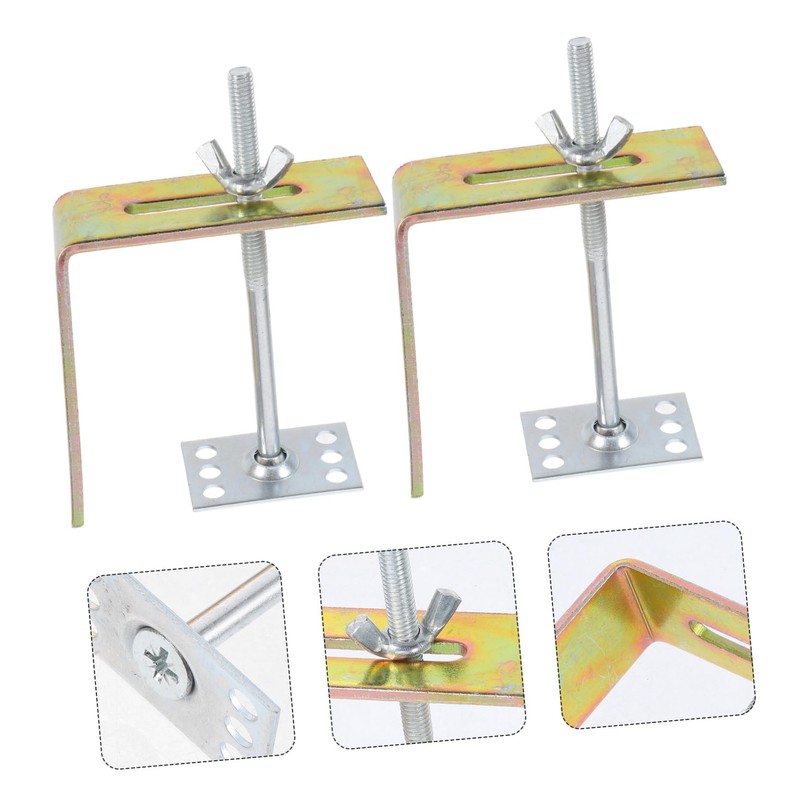 TEHAUX 2pcs Undermount Sink Brackets High Bathroom Clips for Secure