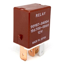 3-Pack 90987-04004 & 156700-0860 Relay - 40A 12VDC 5-Pin SPDT Automotive Relay - Compatible with Select Toyota Camry, RAV4, Corolla Vehicles - Fixes Fuel Pump, Cooling Fan & P0660/P0113 Errors