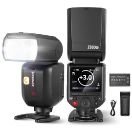 NEEWER Z880-N 2.4G 76Ws i-TTL Camera Flash Speedlite Compatible with Nikon, Upgraded UI, Adjustable Modeling Lamp, TTL/M Quick Switch TCM Key, 1/8000s HSS 7.2V/3000mAh Battery 600 Full Power Flash