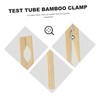 iplusmile 10pcs Bamboo Test Tube Clamp Holder for Storage Tube