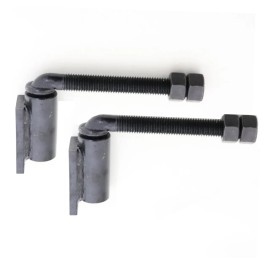 Pro Gate Supply 3/4" J-Bolt Gate Hinge | Heavy Duty 7" Adjustable Barrel | 2 Pairs (4 QTY)