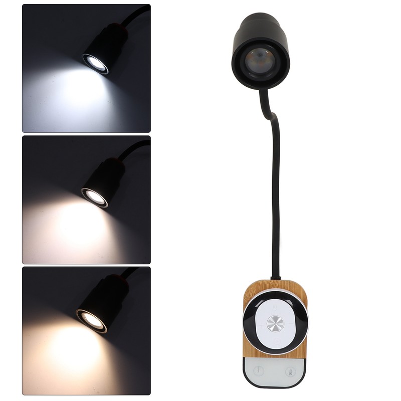 LED Reading Light Black Eye Protection LED Rechargeable Remote Control