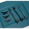 2 Pack Black Twig Knobs Branch Zinc Alloy Decorative Cabinet