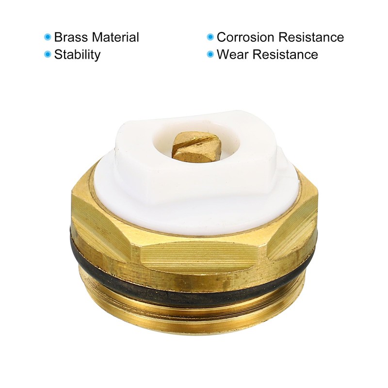 PATIKIL 3/4" BSP Male Thread Manual Radiator Air Vent Plug