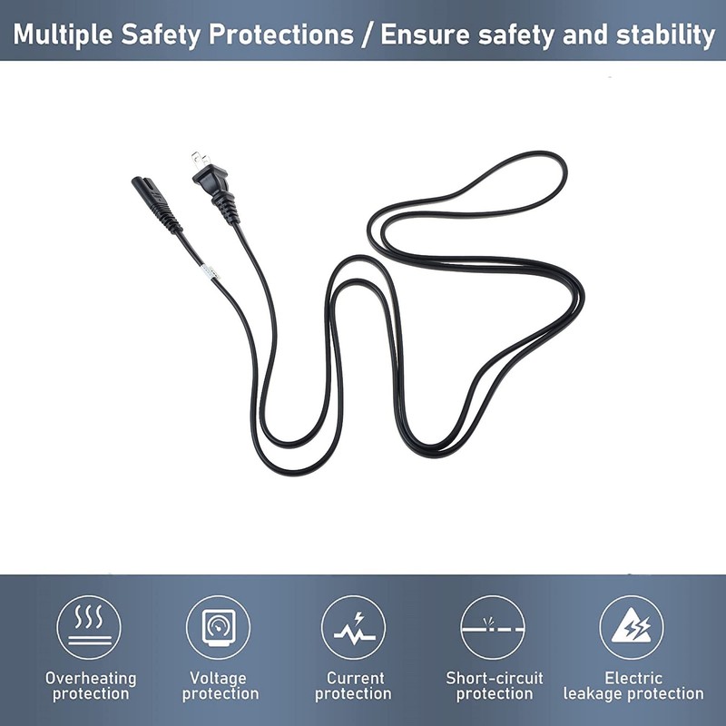 Digipartspower 6ft Power Cord Lead for T3 Voluminous Hot Rollers