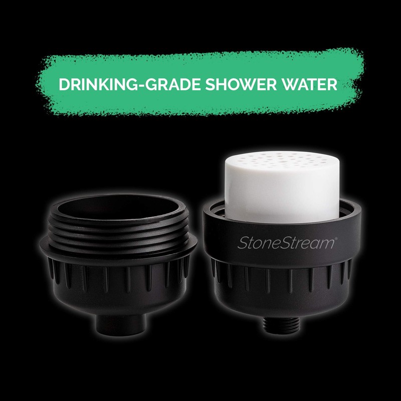 Original StoneStream® EcoPower Shower Head System — Replacement Hard Water