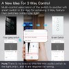 MOES 2.4GHz WiFi Wall Touch Smart Switch Neutral Wire Required,