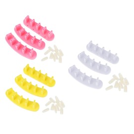 Baluue Professional Nail Art Display Stand Pcs Plastic Nail Art Practice Holder Lightweight Compact Design