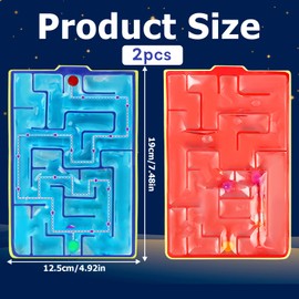 Pack of 2 Labyrinth Game Sensory Toy, Gel Filled Sensory Squeeze Toys, Anti-Stress Autism Toy for Children, Teenagers, Soothing for Stress Anxiety