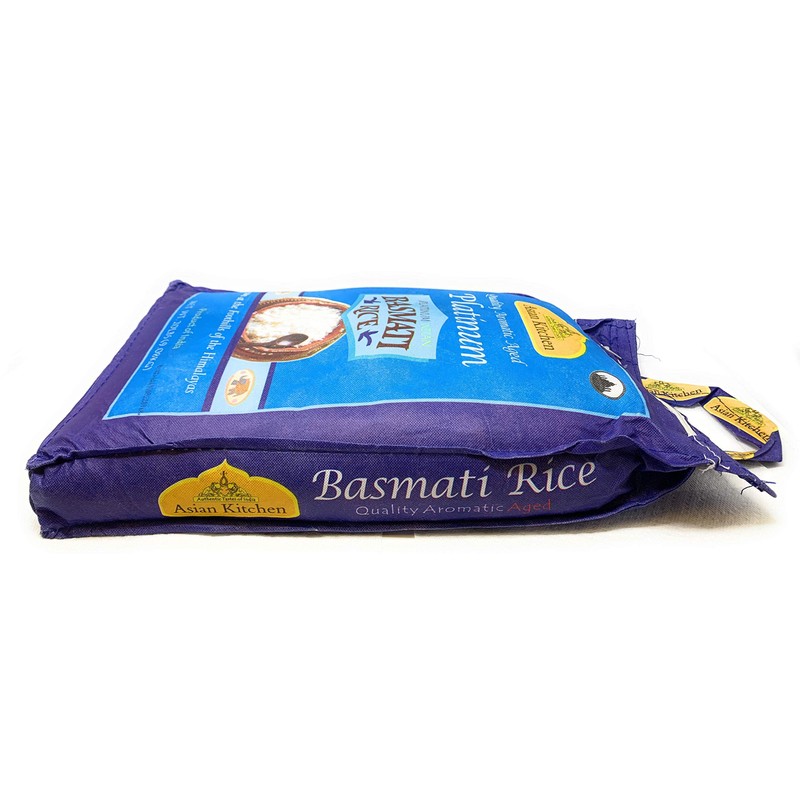 Asian Kitchen Platinum White Basmati Rice Extra Long Aged 4lbs