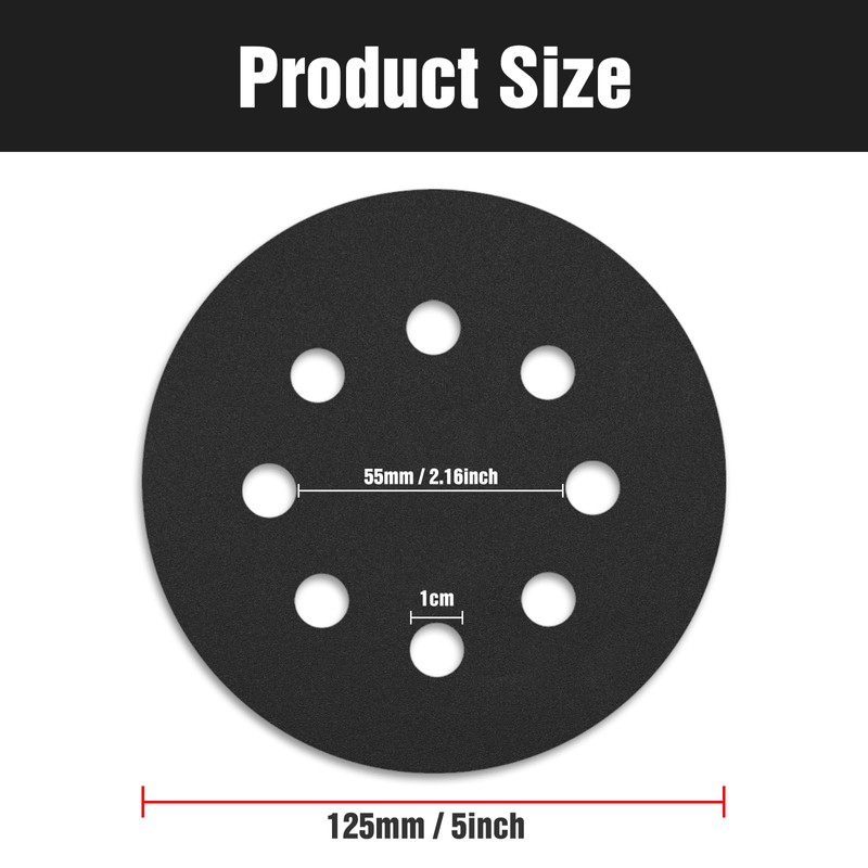 Pukamam 100 Pcs 5 inch Wet Dry Sanding Discs Grit