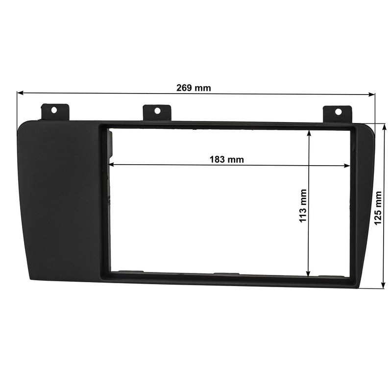 tomzz Audio 2456-014 Double DIN Radio Faceplate Compatible with Volvo