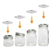 Stainless Steel SplitType Mini Glass Jar Lids Container Sealing Cover