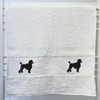 Huuraa Guest Towel Poodle Silhouette Gift 50 x 100 cm