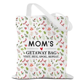 Colorful Flower Tote Bag Mom Gifts Mom Birthday Gifts Reusable Grocery Bags Shopping Beach Bag Funny Gifts for Mom Christmas Wedding Anniversary Thank You Gifts for Women Mommy New Mom Mama Stepmom