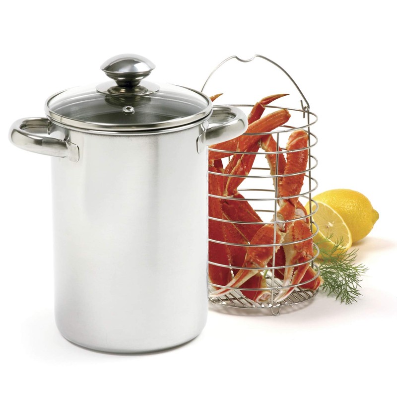 Norpro 573 Stainless Steel Vertical Cooker/Steamer, 3 Piece Set, 10in/25.5cm,