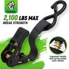 Towmax Ratchet Tie Down Straps (4 Pack) - Motorcycle Strap