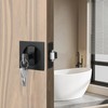 Malimali Pocket Door Lock with Key, Matte Black Pocket Door