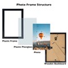 8x13 Picture Frame Set of 6 Black for Wall Hanging