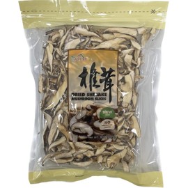 Apexy Dried Shiitake Mushroom Slice, 8 oz., Soft Texture, Stemless, Dehydrated and Natural Earthy Flavor, Rich in Proteins and Vitamins (Slice)
