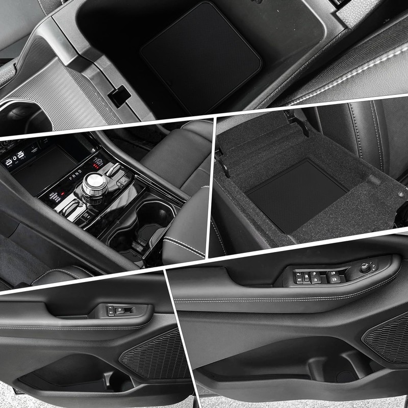 Auovo Center Console Mats Compatible with Grand Cherokee L Accessories