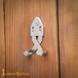 Lord of Battles Medieval Single Sword Wall Mount (Pack of 5)| Vertical Wall Hook Display Hanger | Wall Mount for Axe, Dagger, Swords