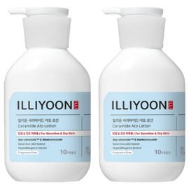 Illiyoon Ceramide Ato Lotion Unscented, 350ml, 2 pcs / 일리윤 세라마이드 아토 로션 무향, 350ml, 2개