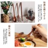 DFsucces Spoon Fork Cutlery Set, 4 Pieces, Natural Wood, Length