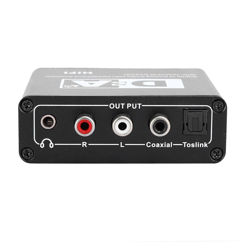 Digital Fiber Coaxial to Analog Audio Decoder Digital to Left