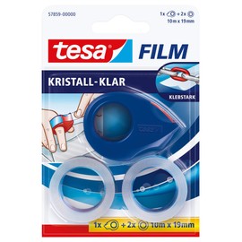 tesafilm Mini Abroller mit 2 Sütck tesafilm Rollen kristall-klar