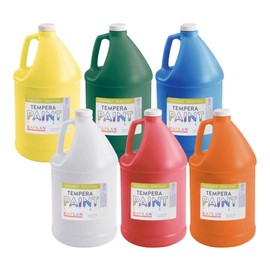 Kaplan Early Learning Kaplan Kolors Washable Tempera Paint - Set of Six 1 Gallon Paints