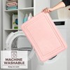 PAGGED Pink Bathroom Rugs Memory Foam Bath Mat Non Slip