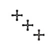 3 Pack 4-Way Multi-Functional Universal Cross Key，Electric Cabinet Keys，Gas Meter