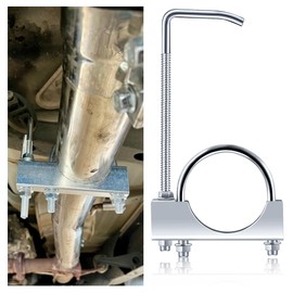 3 inch Exhaust Clamp with Hanger,Heavy Duty Exhaust Hanger with Clamp for 2-1/4" Exhaust Pipe,Universal Muffler Hanger Automotive Tools for Most Car Truck Exhaust Systems (3 inch)