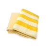 Kosugizen ZG-502-2YE Mini Bath Towels, Border & Color, Yellow, 50