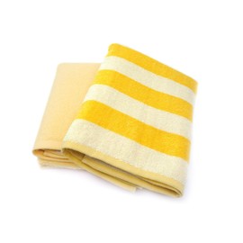 Kosugizen ZG-502-2YE Mini Bath Towels, Border & Color, Yellow, 50 x 100 cm, Small Size Bath Towels, Daily Use, Set of 2