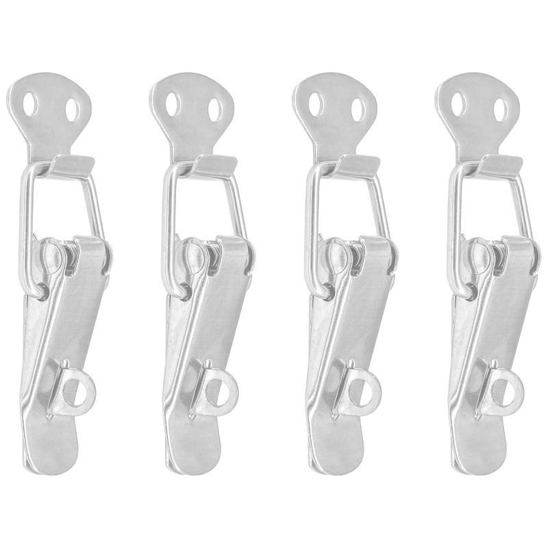4 PCS Stainless Steel Tension Clasp Latches – Spring Toggle