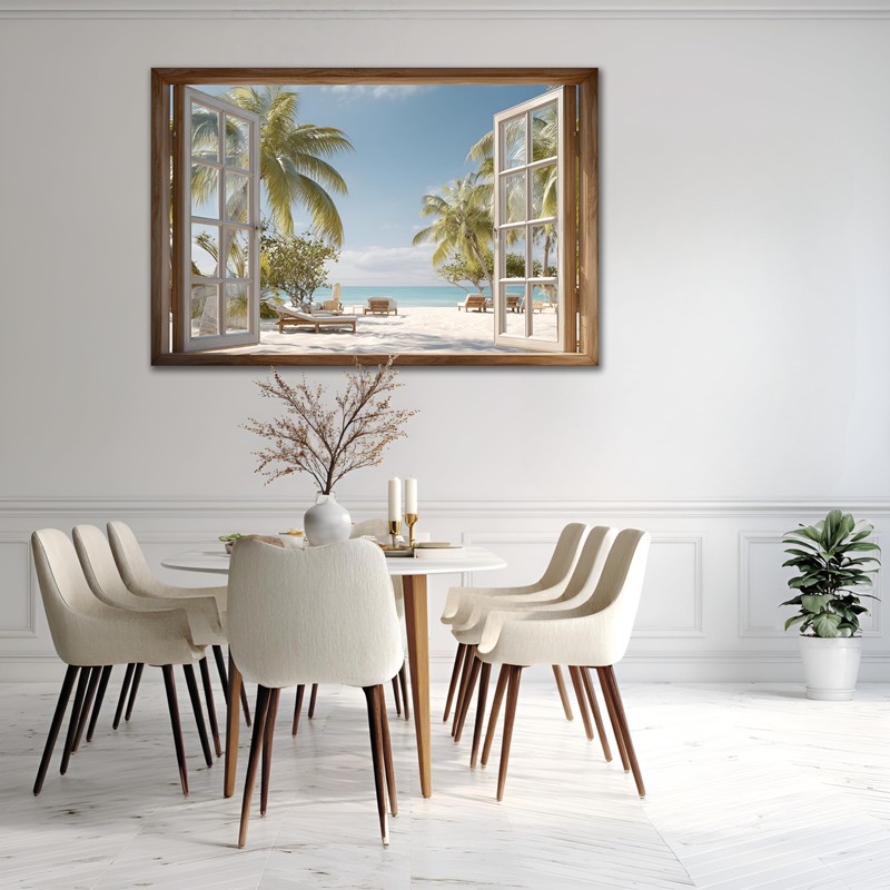 AMAZING WALL Peel and Stick Fake Window Wall Sticker-3D Realistic