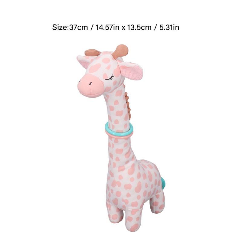 Plush Giraffe Teether Toy Fun Teether Design Cute Infant Plush