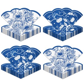 120pcs Blue Floral Guest Napkins Blue and White Porcelain Disposable Paper Napkins Decorative Watercolor Celadon Bathroom Hand Towels for Bridal Baby Shower Tea Party Birthday Party Supplies