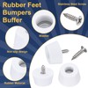 uxcell 24pcs Rubber Feet Bumpers Buffer Non-Slip Rubber Feet Pad