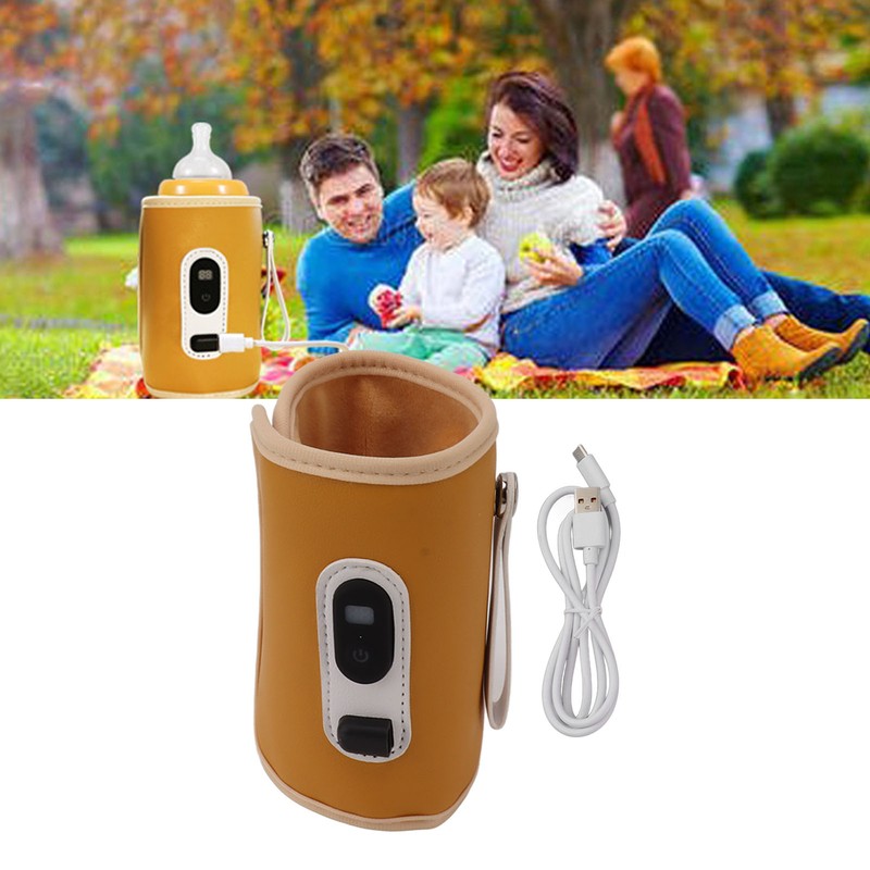 Baby Bottle Warmer USB Charging Portable Infant Bottle Heater Feeding
