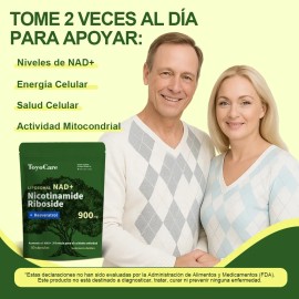 Toyocare Nad+ Nicotinamida Ribosida Antienvejecimiento 900mg