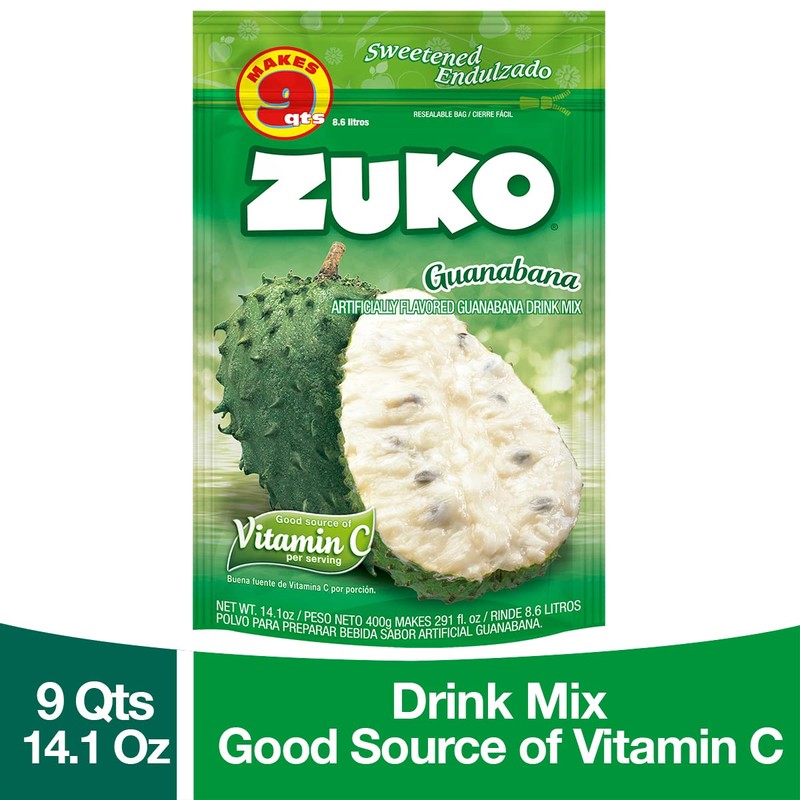 Zuko Guanabana Instant Powder Drink Family Pack, 14.1 oz, Pack