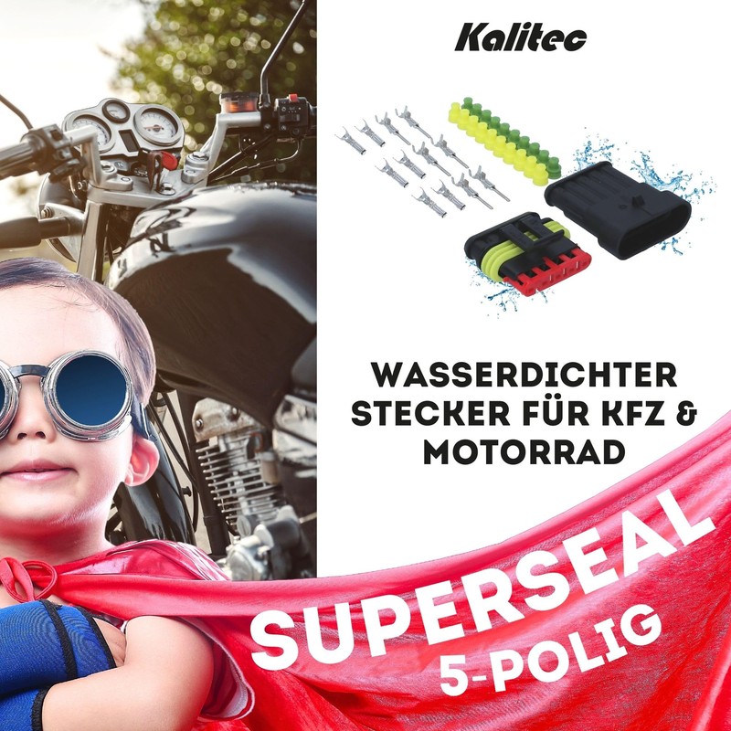Kalitec KALI-1005 Superseal Set 5-Pin I Car Cable Connector I