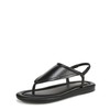 Franco Sarto Womens Jocelyn Flat Sandal Black 9.5 M