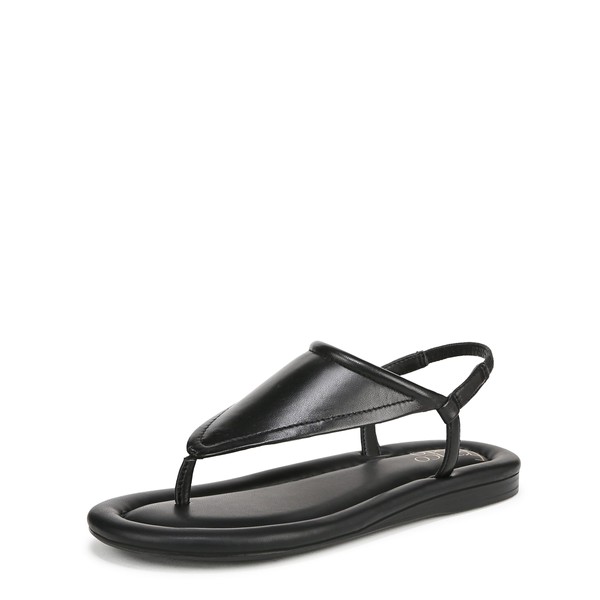 Franco Sarto Womens Jocelyn Flat Sandal Black 9.5 M