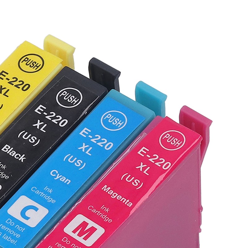 4Pcs Ink Cartridges Compatible Refill Replacement 4 Colors BK C
