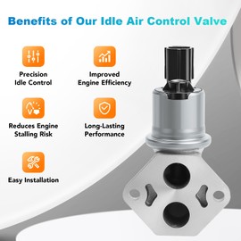 NPAUTO Idle Air Control Valve Compatible with Ford Ranger Taurus 2001 2002 2003 2004 2005 2006 2007 2008, 01-08 B3000, 2001-2005 Mercury Sable, 3.0L V6 AC239