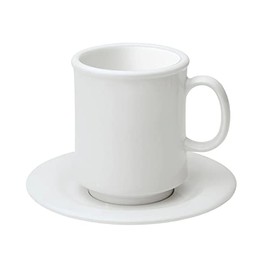 G.E.T. TM-1308-W-EC 8 oz. White Stacking Mug, Break Resistant, Cups & Mugs (Pack of 4)